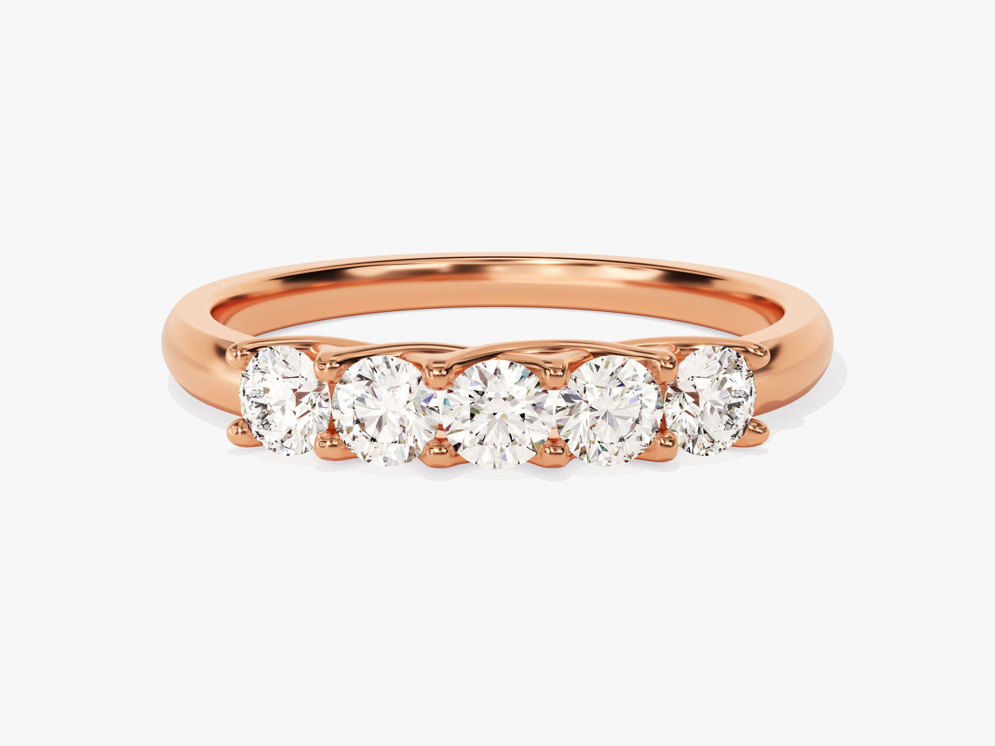 Five Stone Trellis Anniversary Band (0.50 CT TW)