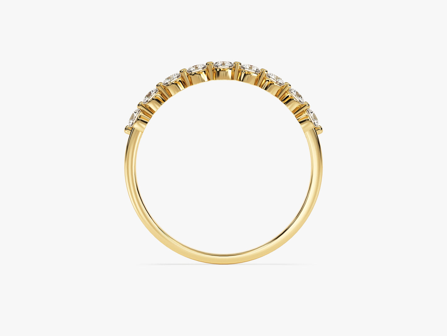 Floating Nine Stone Anniversary Band (0.45 CT TW)