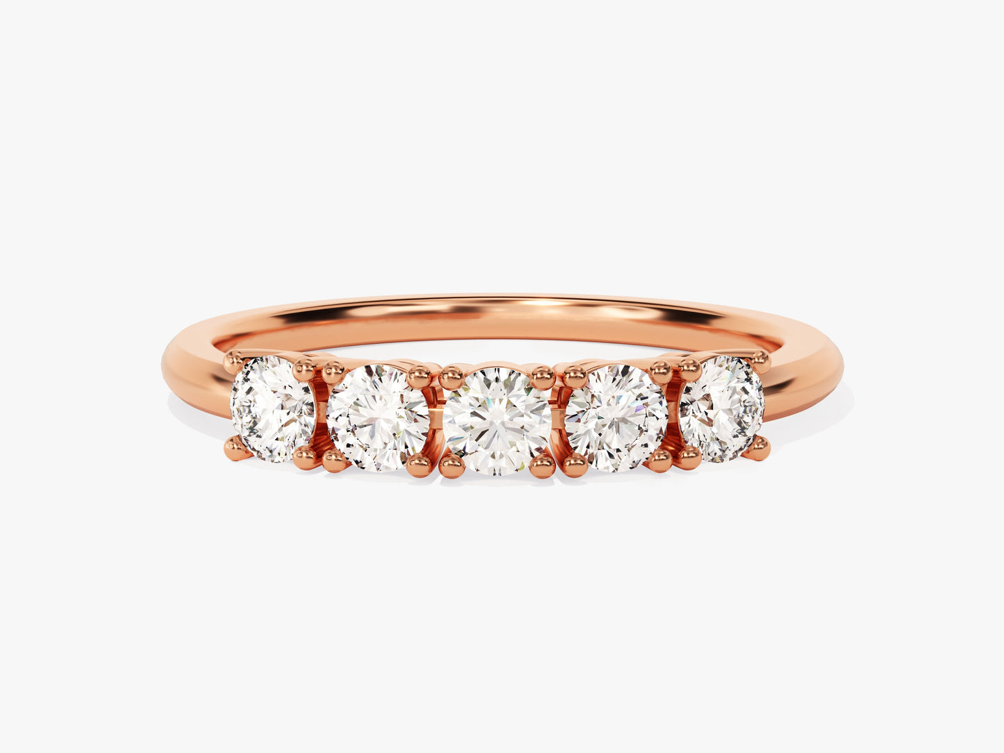 Five Stone Basket Anniversary Band (0.50 CT TW)