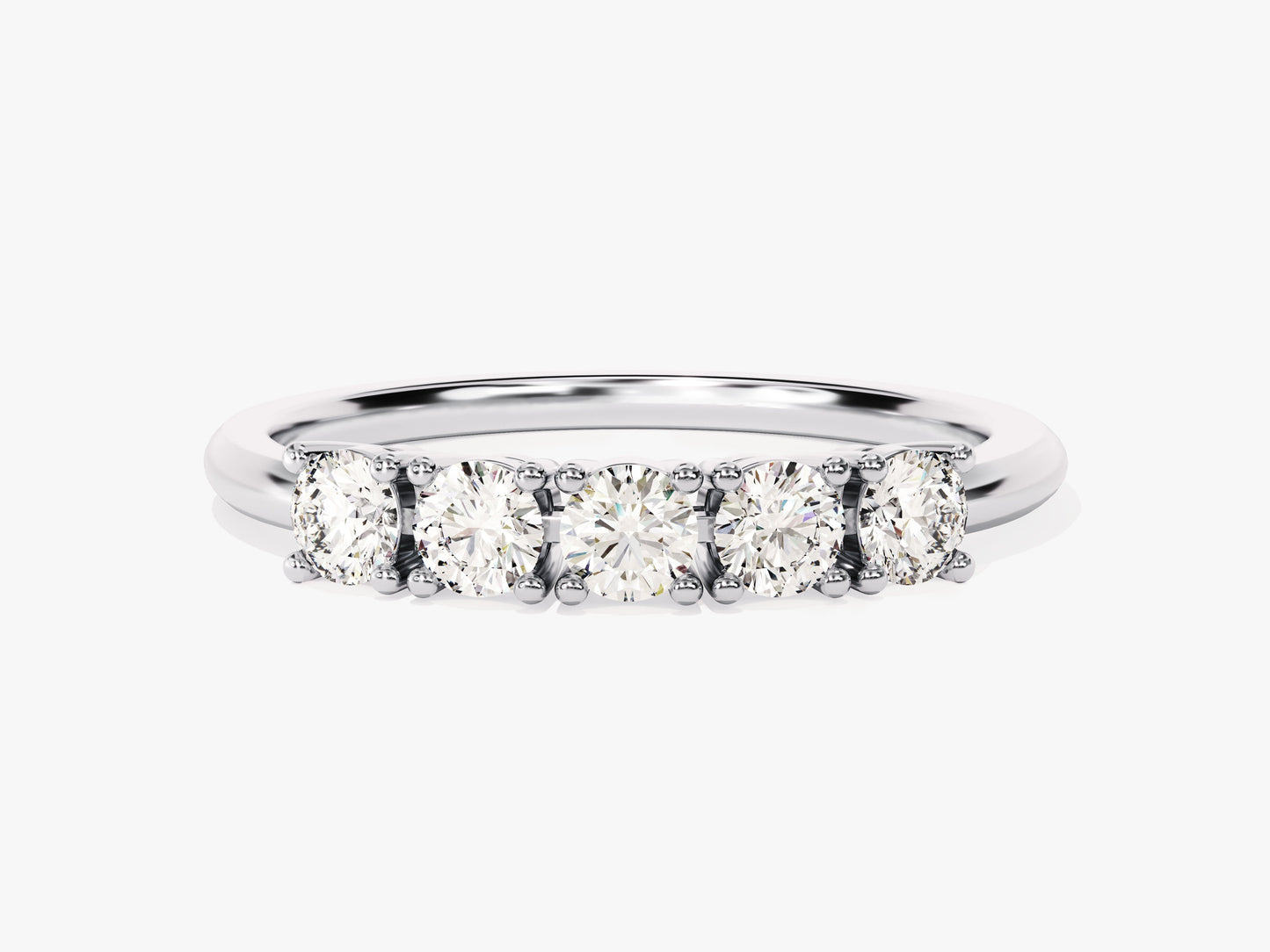 Five Stone Basket Anniversary Band (0.50 CT TW)
