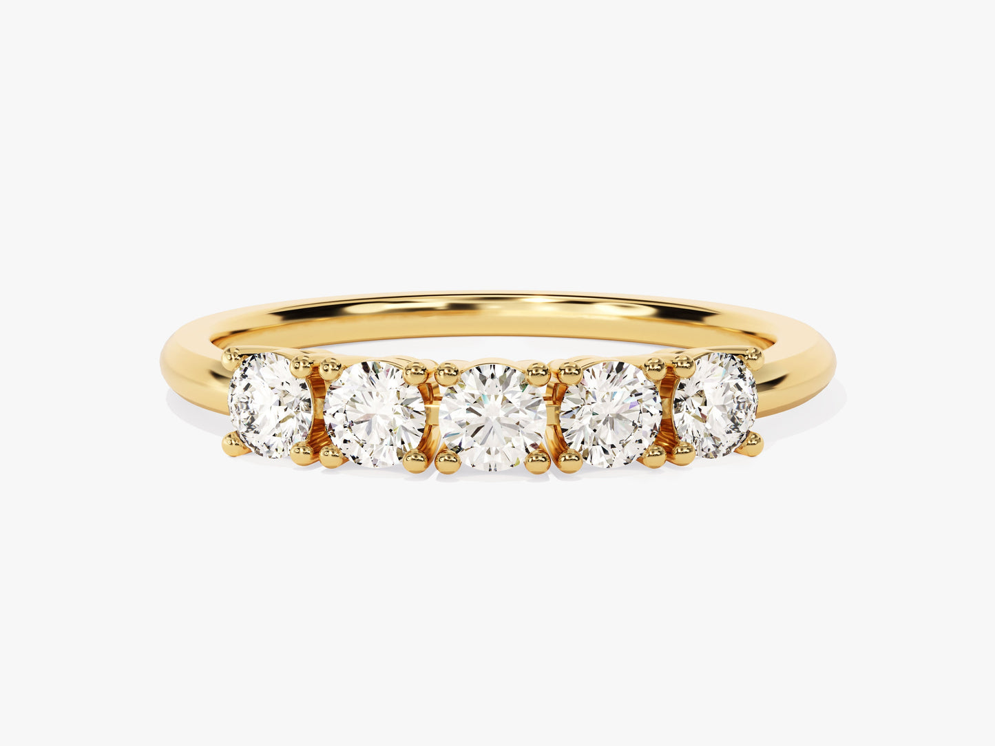 Five Stone Basket Anniversary Band (0.50 CT TW)