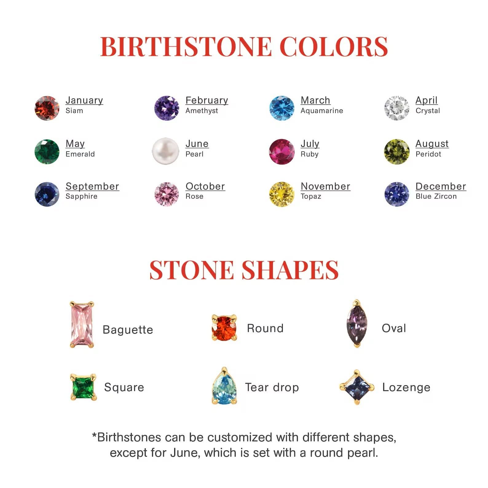 JWH Multiple Birthstone Earrings personalized jewelry