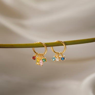 JWH Multiple Birthstone Earrings personalized jewelry