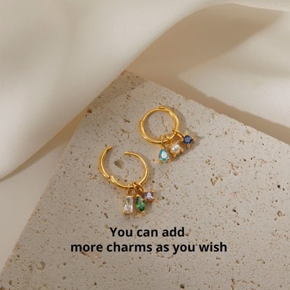 JWH Multiple Birthstone Earrings personalized jewelry