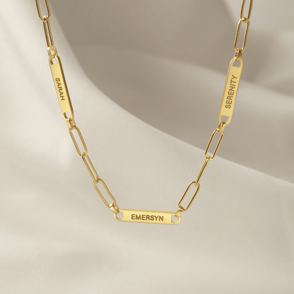 JWH font preview guide for Engraved Multi Kid Names Necklace