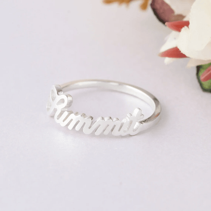 JWH font preview guide for Stackable Rings with Names