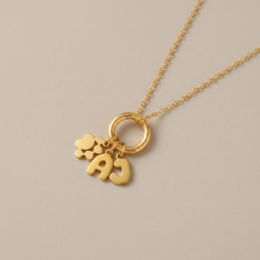 JWH Custom Pet Initial Charm Jewelry personalized jewelry