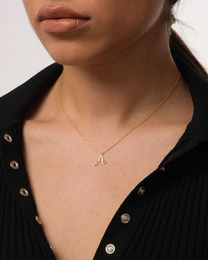 Initial Necklace - Letter Pendant Jewelry - Personalized Gift for Her - 925k Sterling Silver