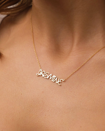 Disney Name Necklace - Custom Letter Jewelry - Personalized Gift for Her - 925k Sterling Silver