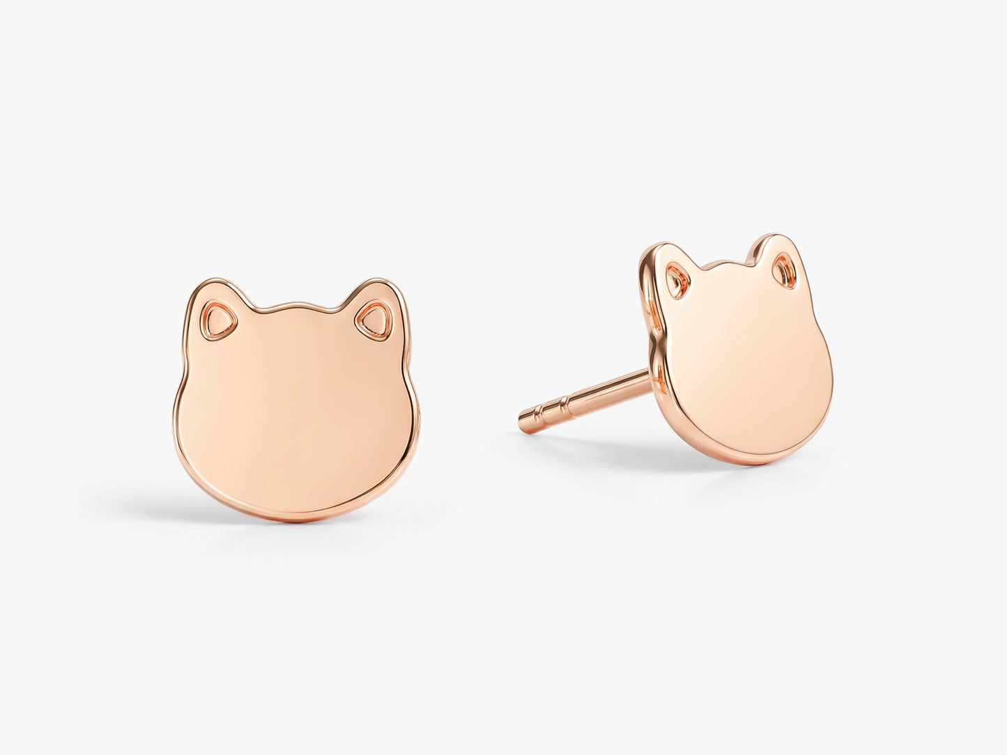 Kitten Stud Earrings