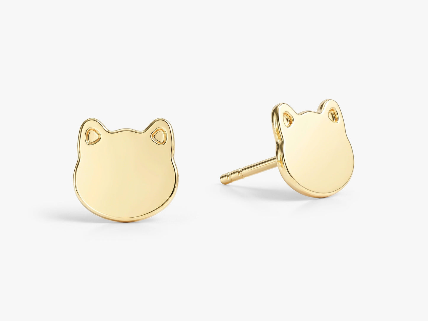 Kitten Stud Earrings