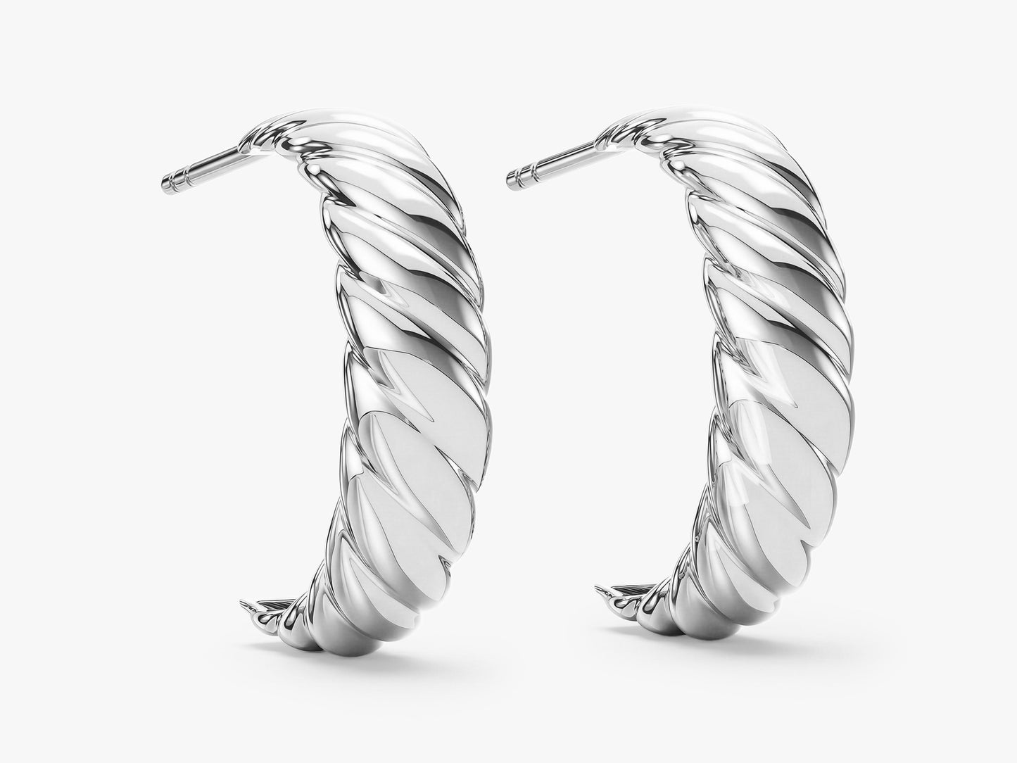 Bold Croissant Hoops