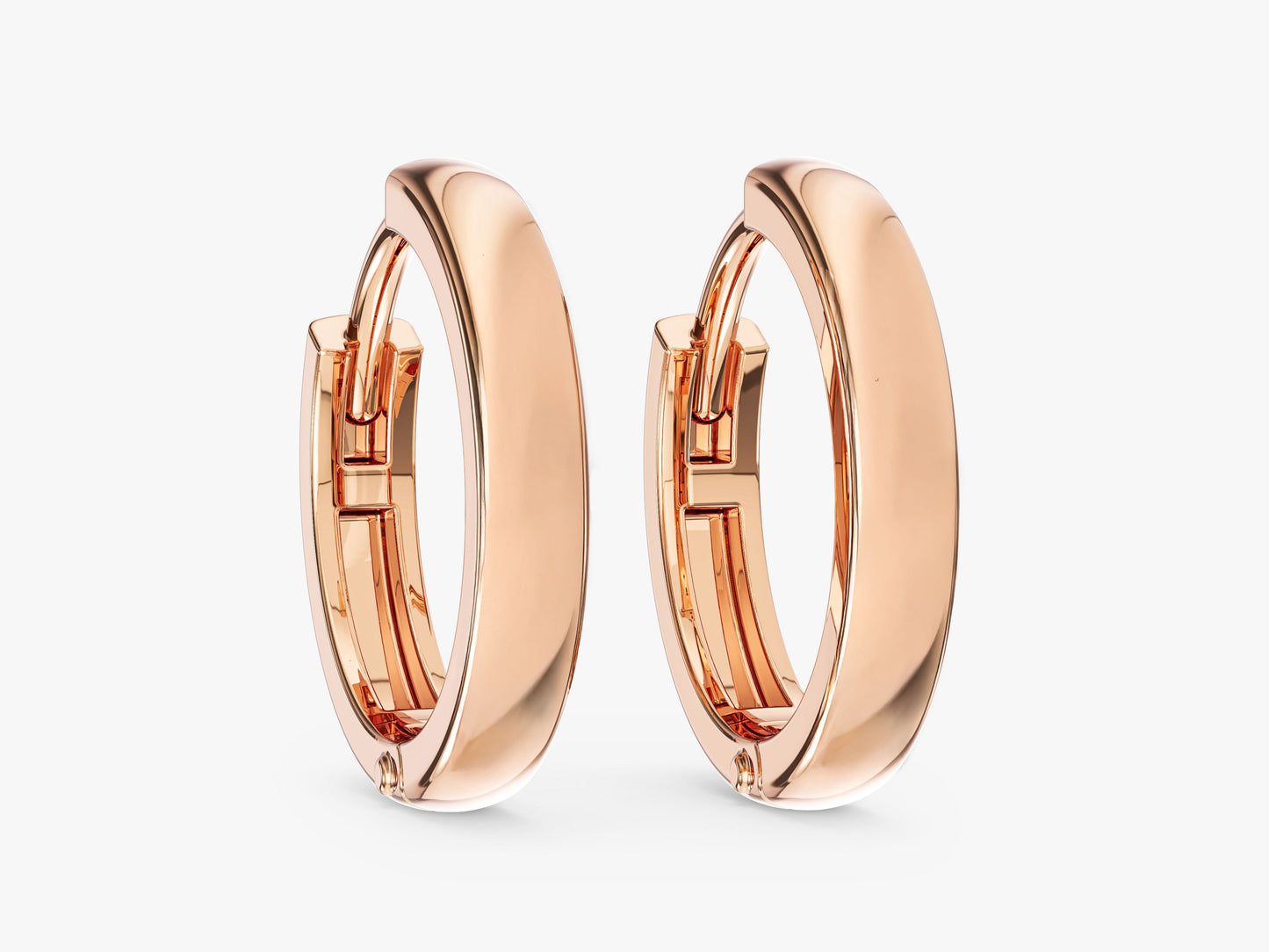Small Plain Hoop Earrings