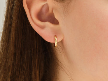 Small Plain Hoop Earrings