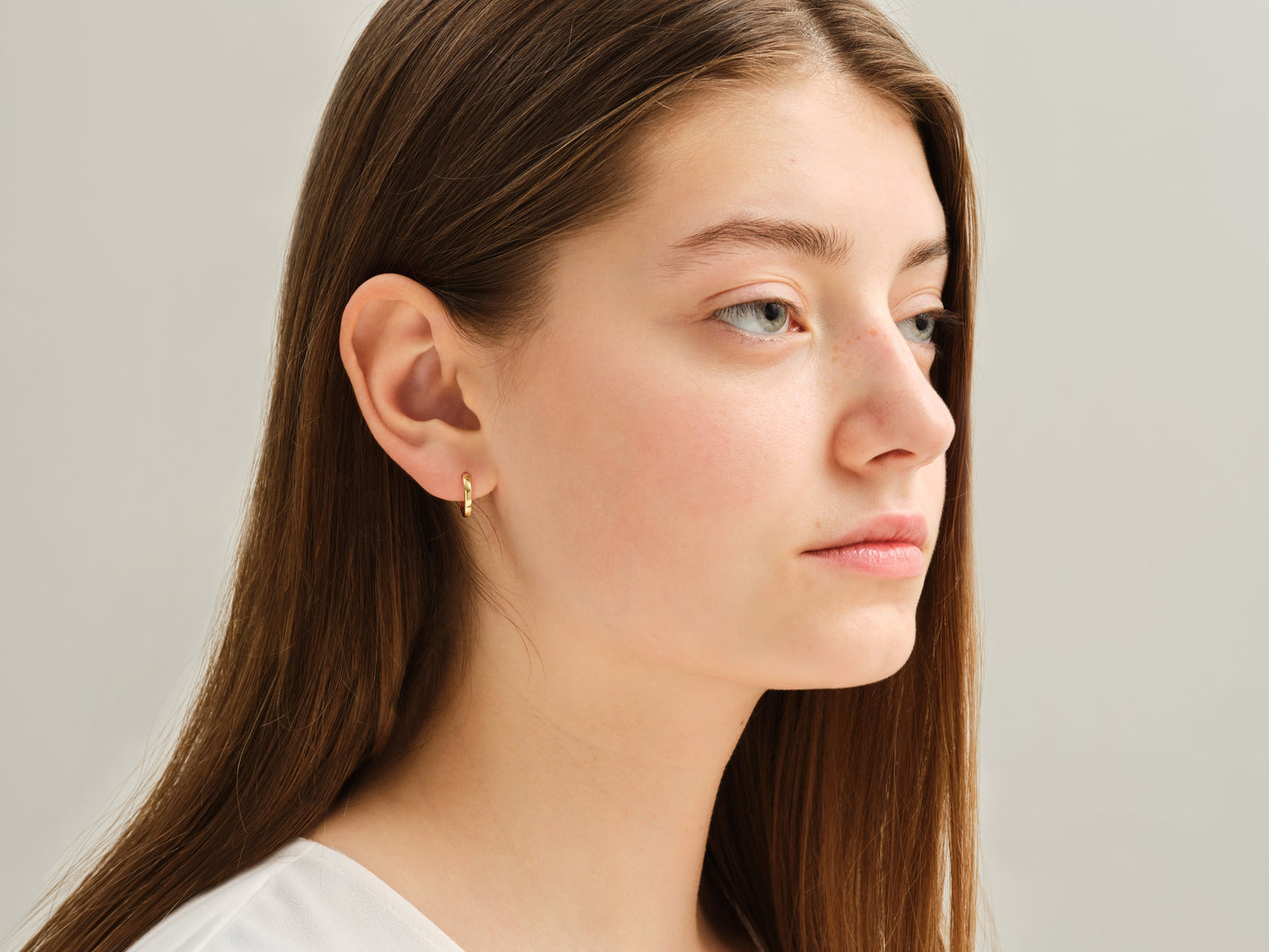 Small Plain Hoop Earrings