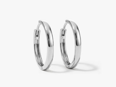 Medium Plain Hoop Earrings