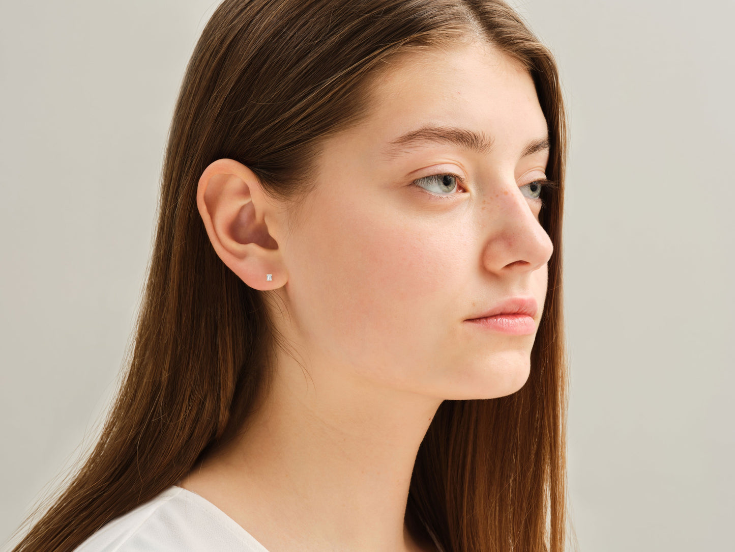 Emerald Cut Stud Earrings (0.25 ct tw)