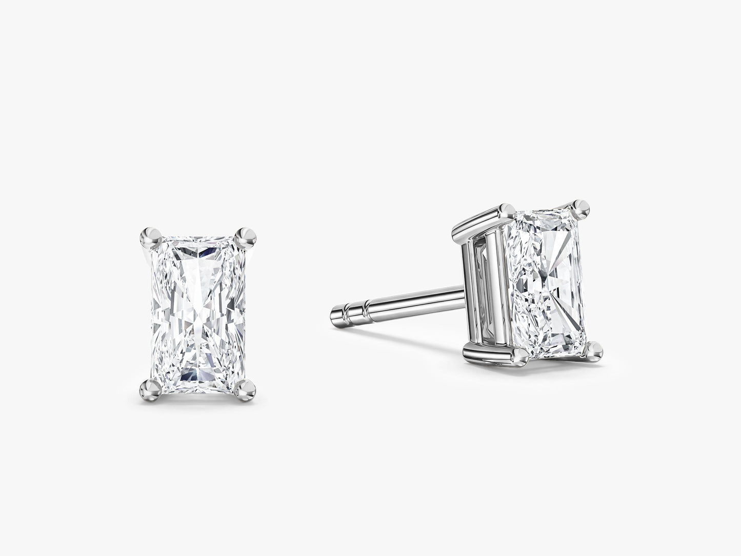Radiant Cut Stud Earrings (0.50 ct tw)