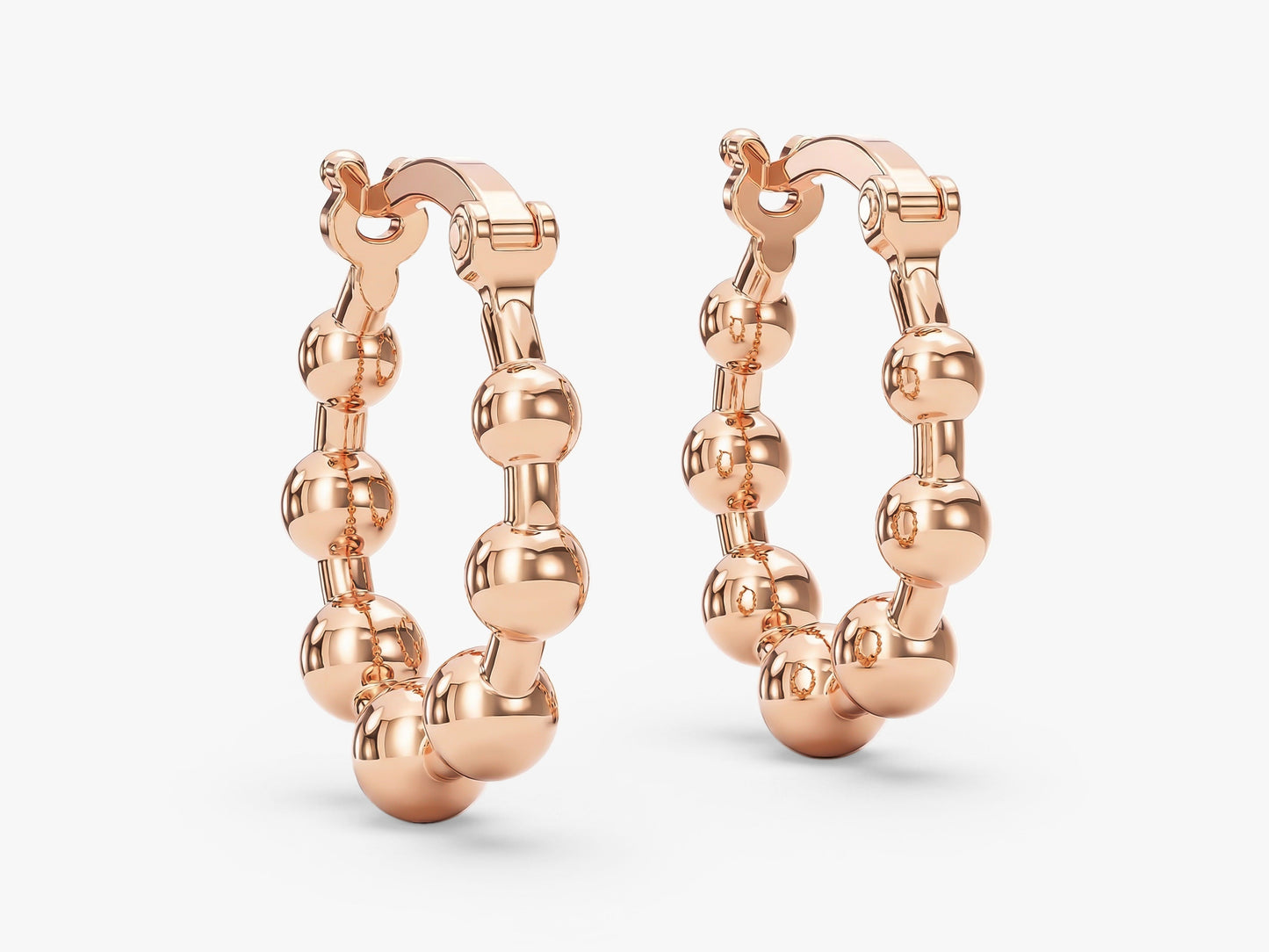 Beaded Hoop Earrings