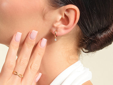 Round Hoop Earrings