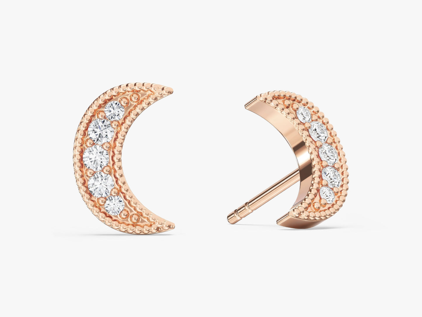 Moon Stud Earrings