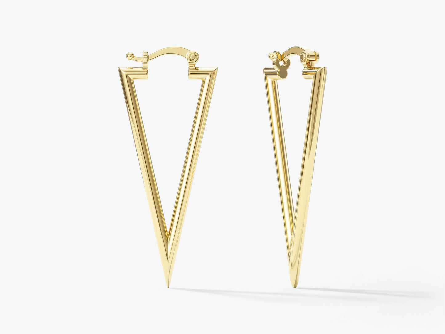 Triangle Hoop Earrings