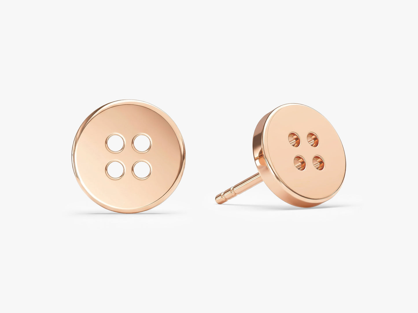 Button Earrings