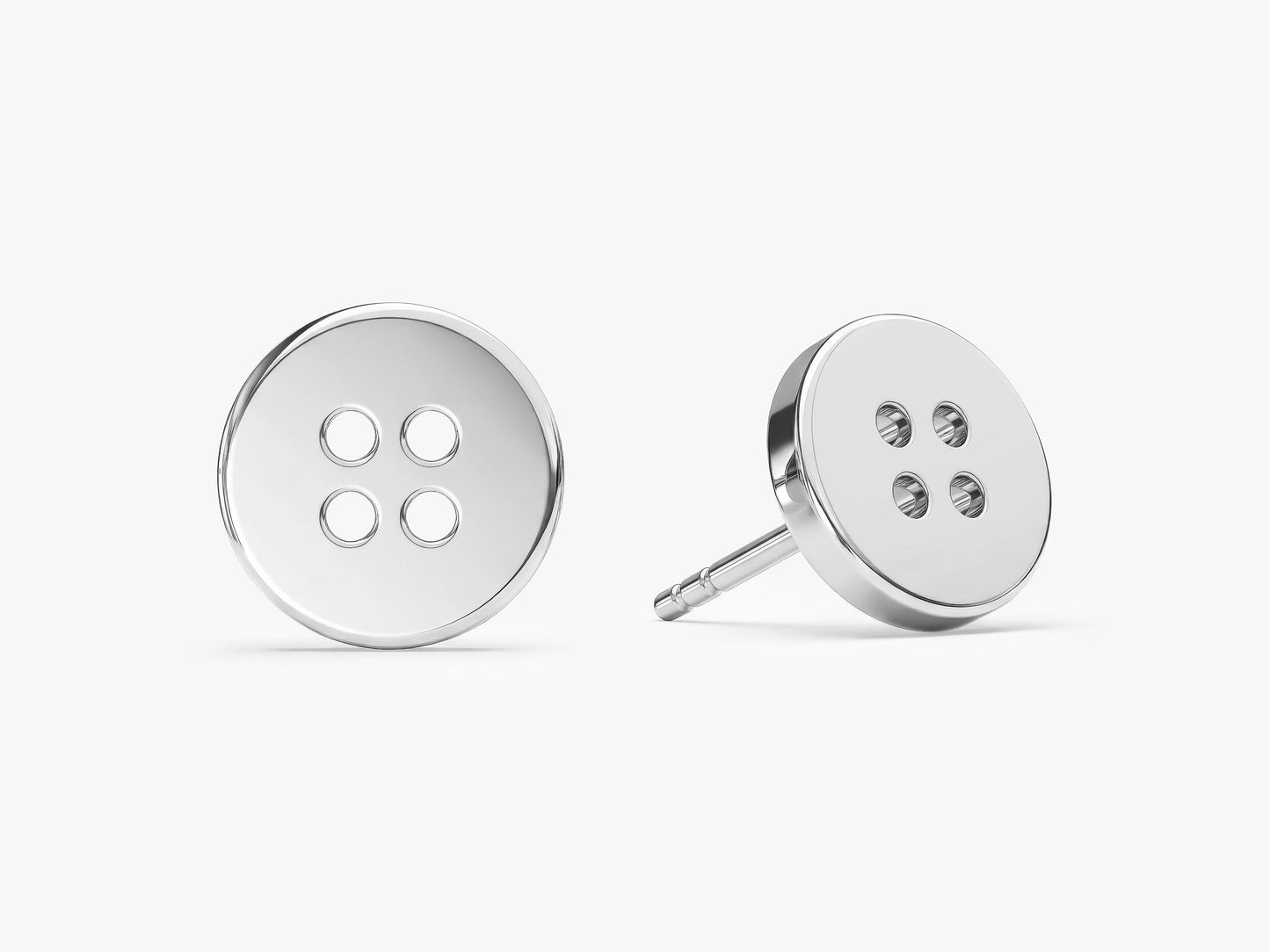 Button Earrings