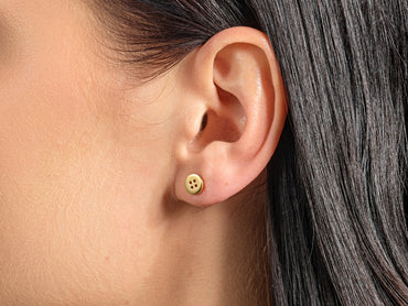 Button Earrings