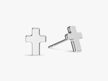 Mini Cross Stud Earrings