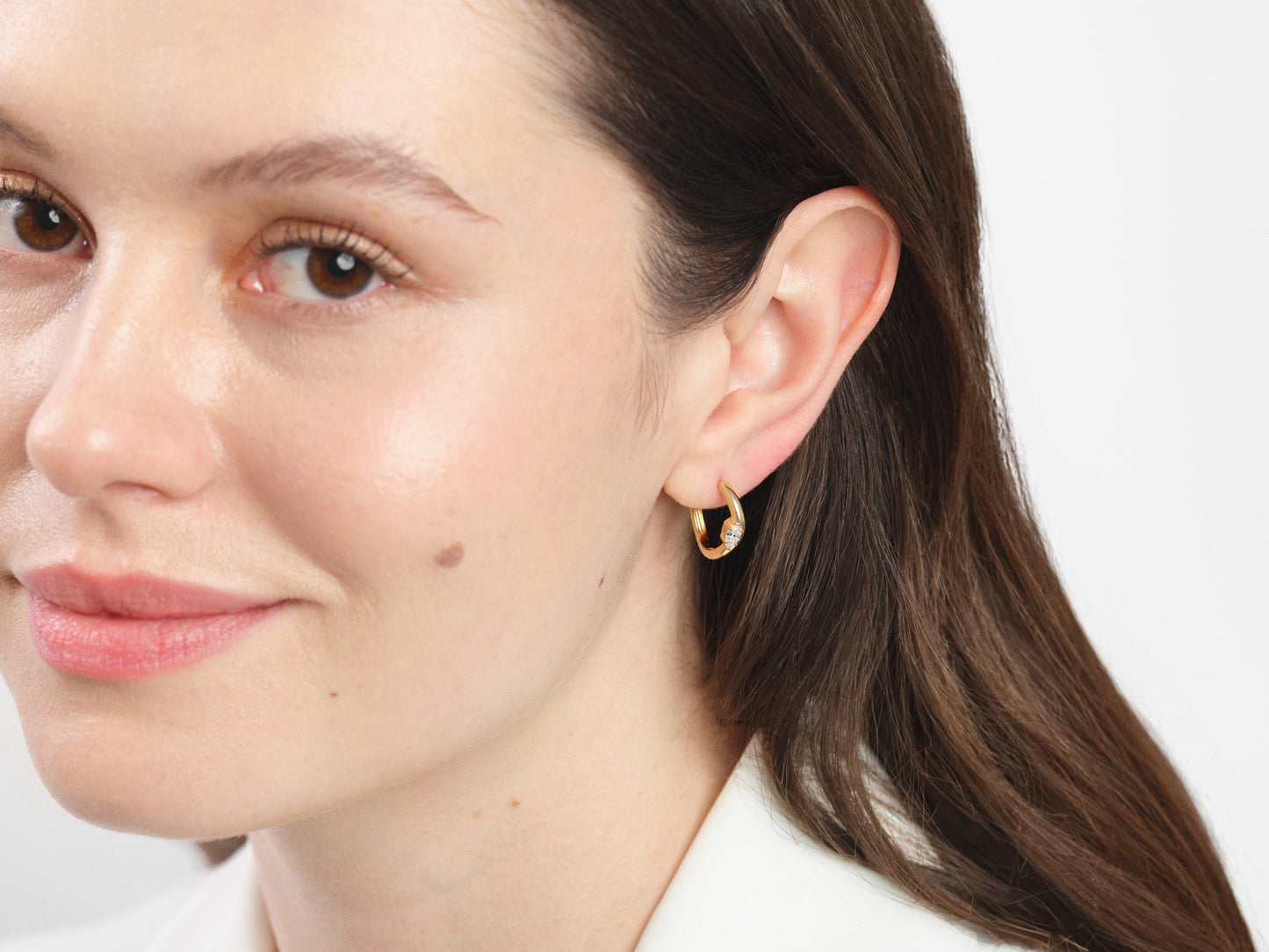 Curved Hoop Earrings