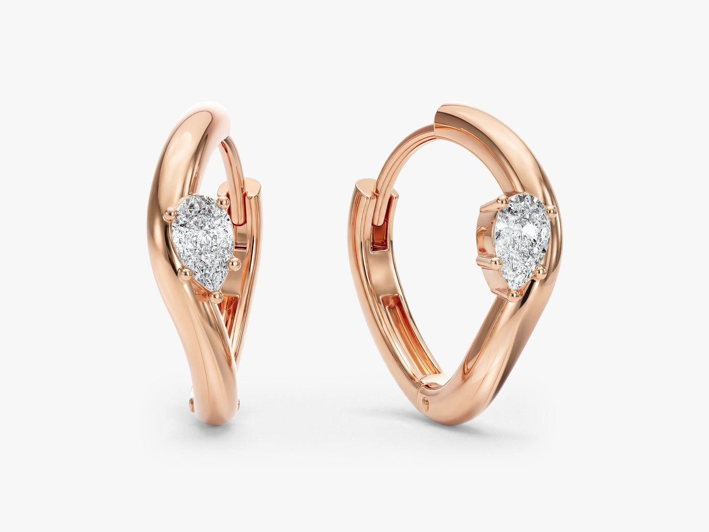 Curved Hoop Earrings