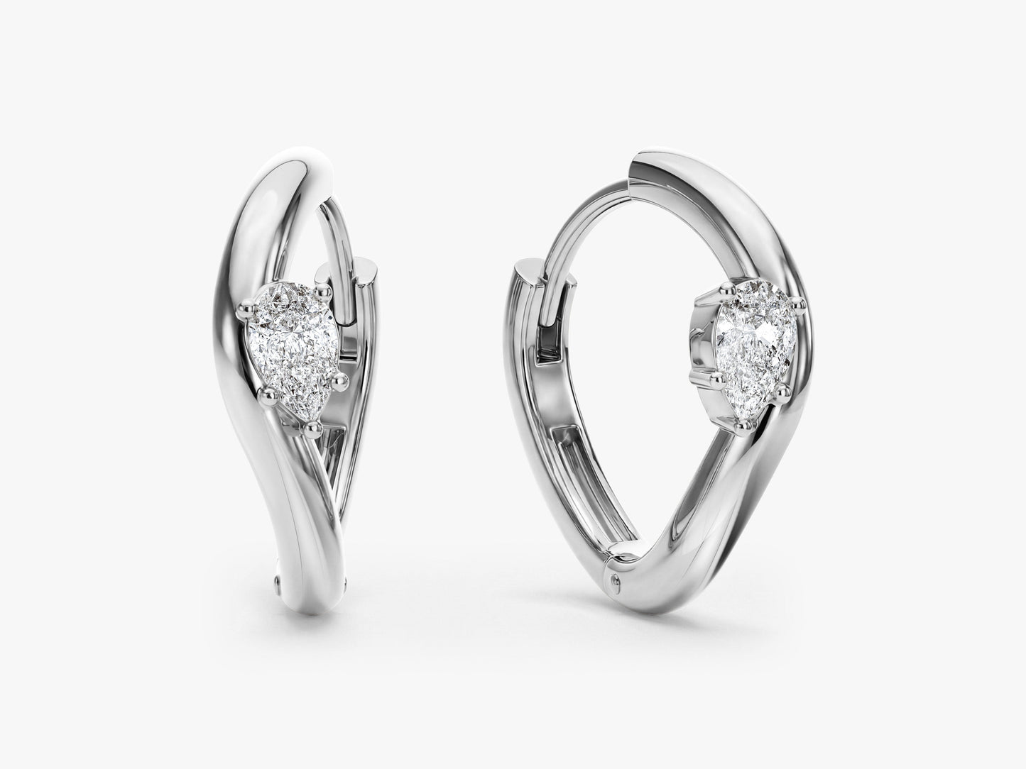 Curved Hoop Earrings