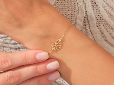 Plain Birthflower Bracelet
