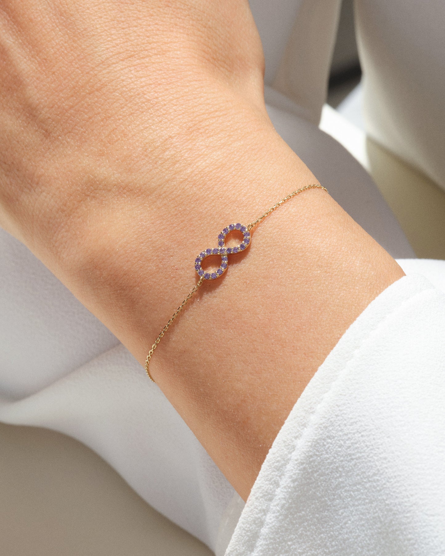 Infinity Birthstone Bracelet