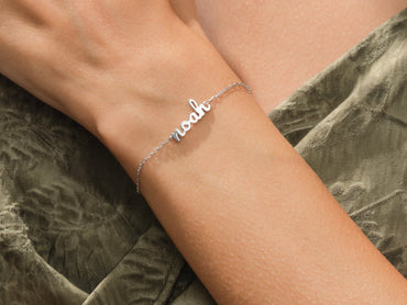 Paperclip Chain Name Bracelet