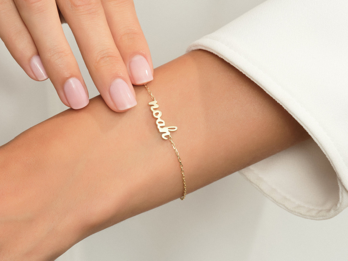 Paperclip Chain Name Bracelet