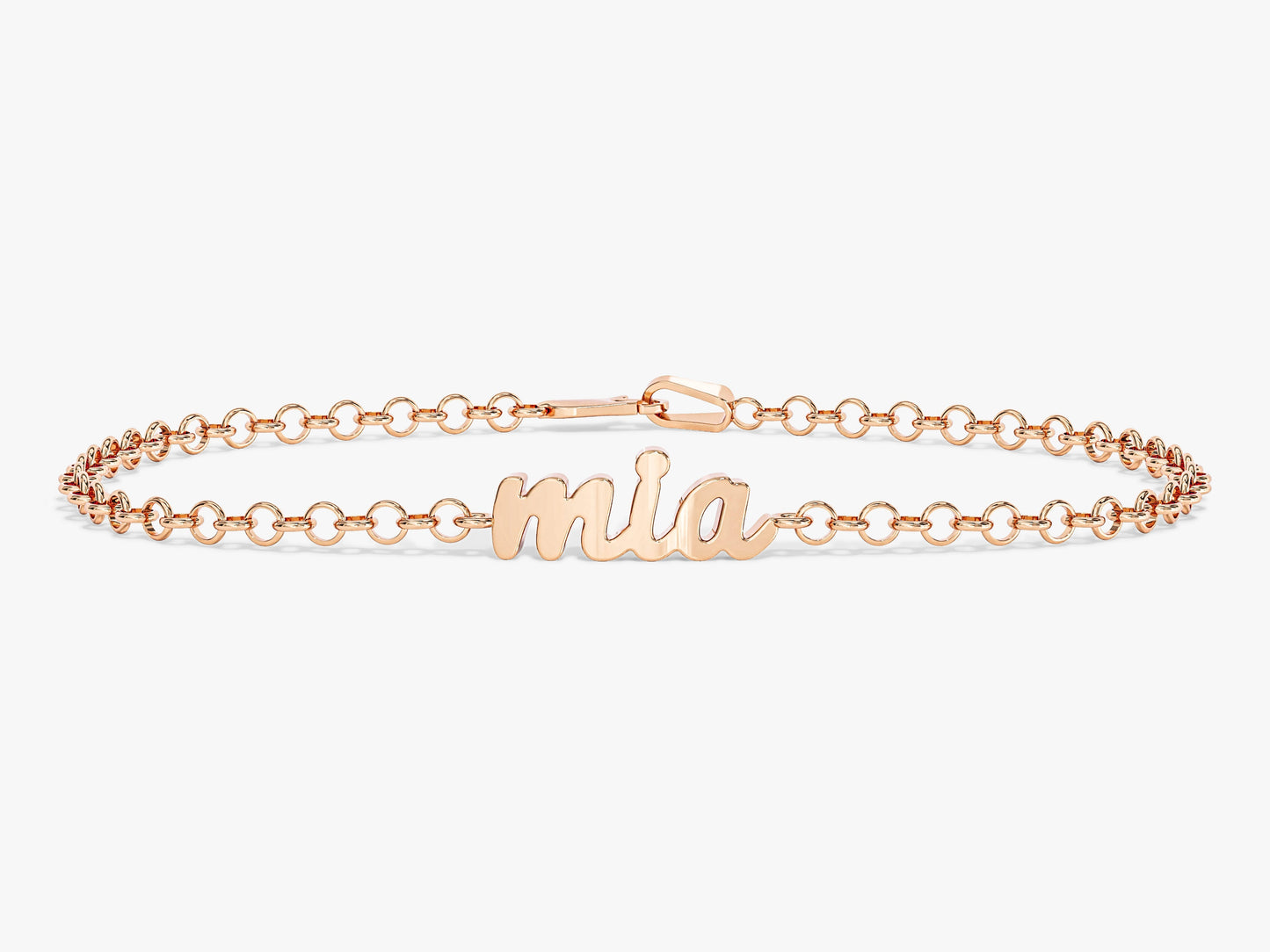 Rolo Chain Name Bracelet