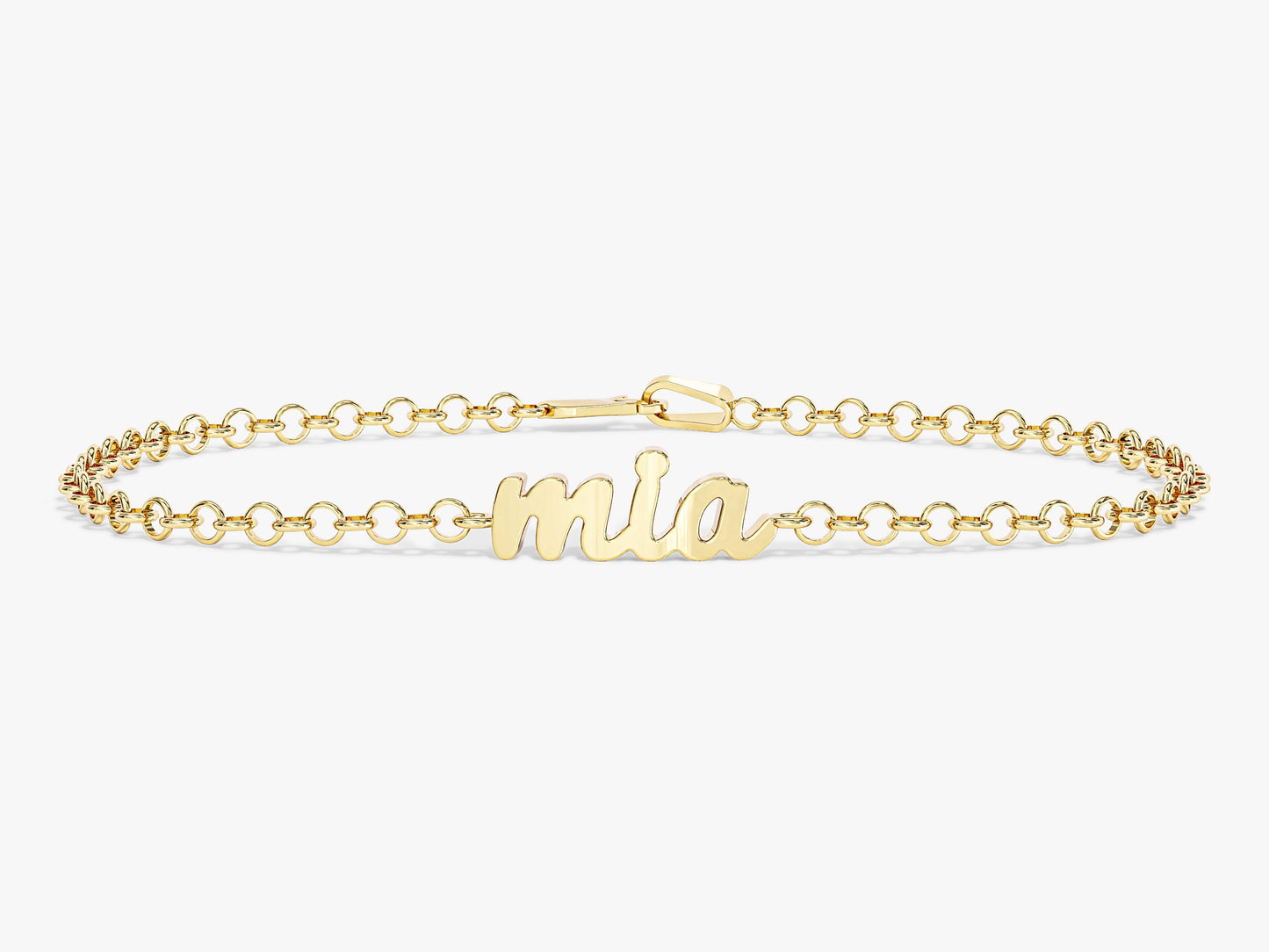 Rolo Chain Name Bracelet