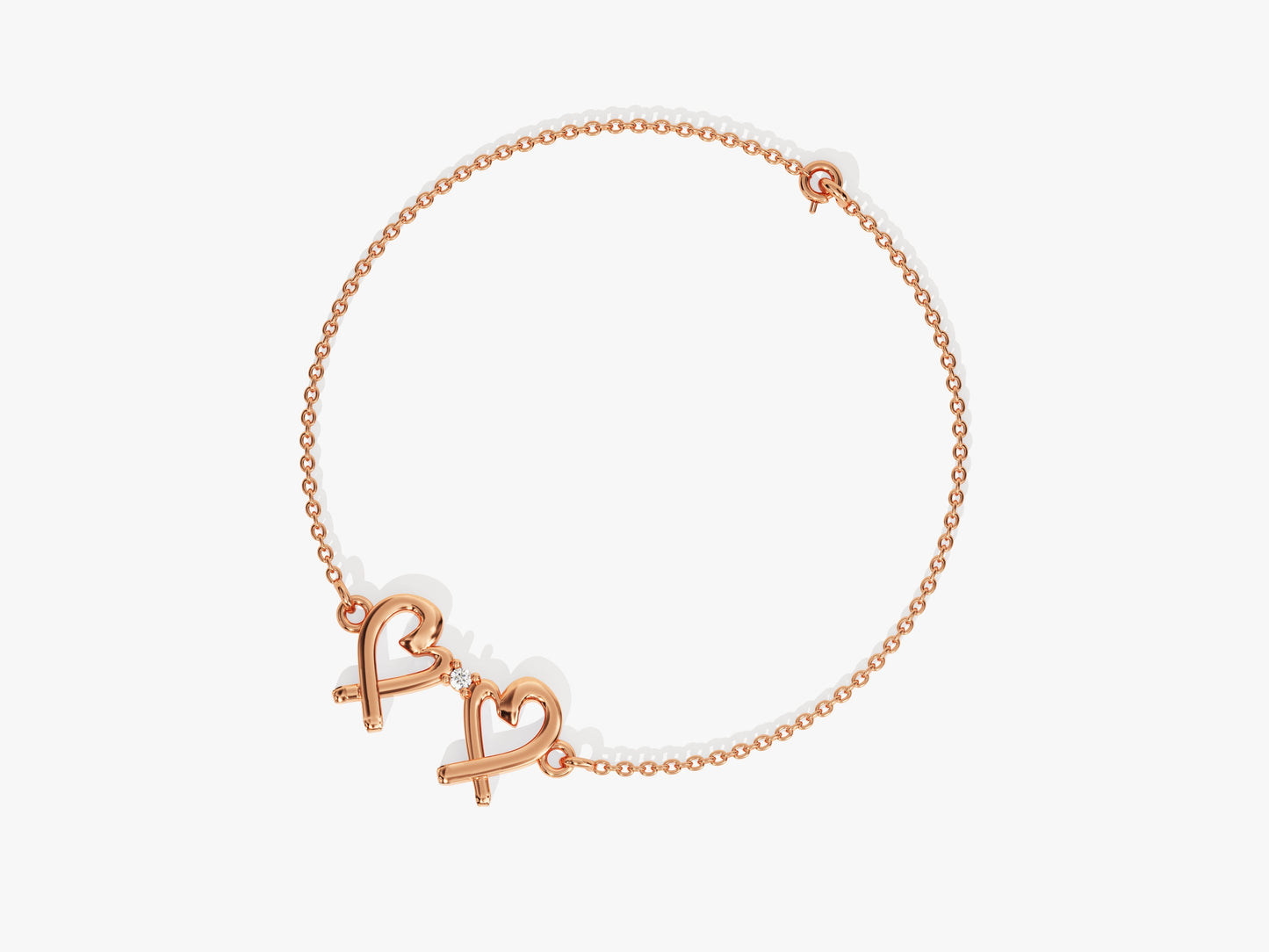 Double Heart Bracelet