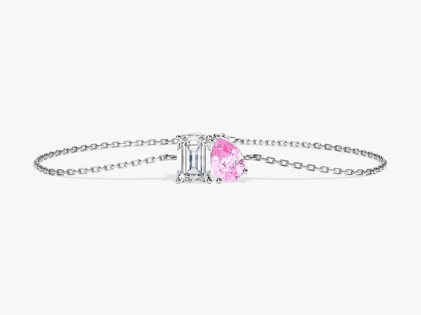 Emerald & Pear Birthstone Bracelet
