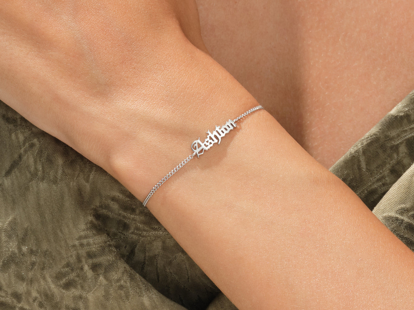 Cuban Chain Name Bracelet