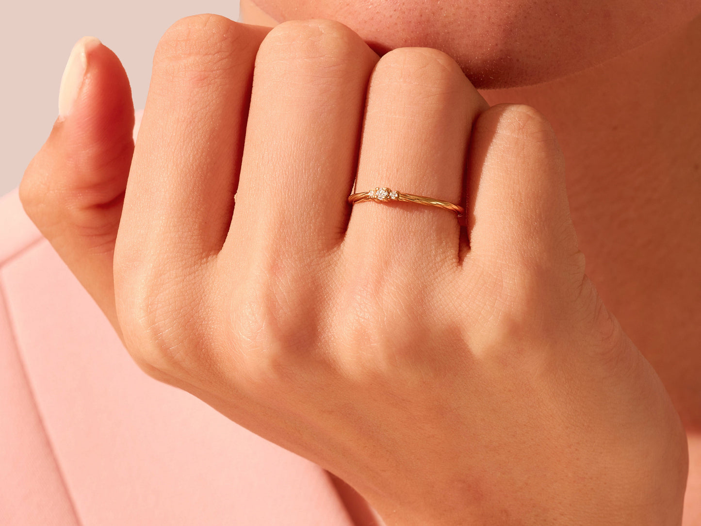 Twisted Trio Ring