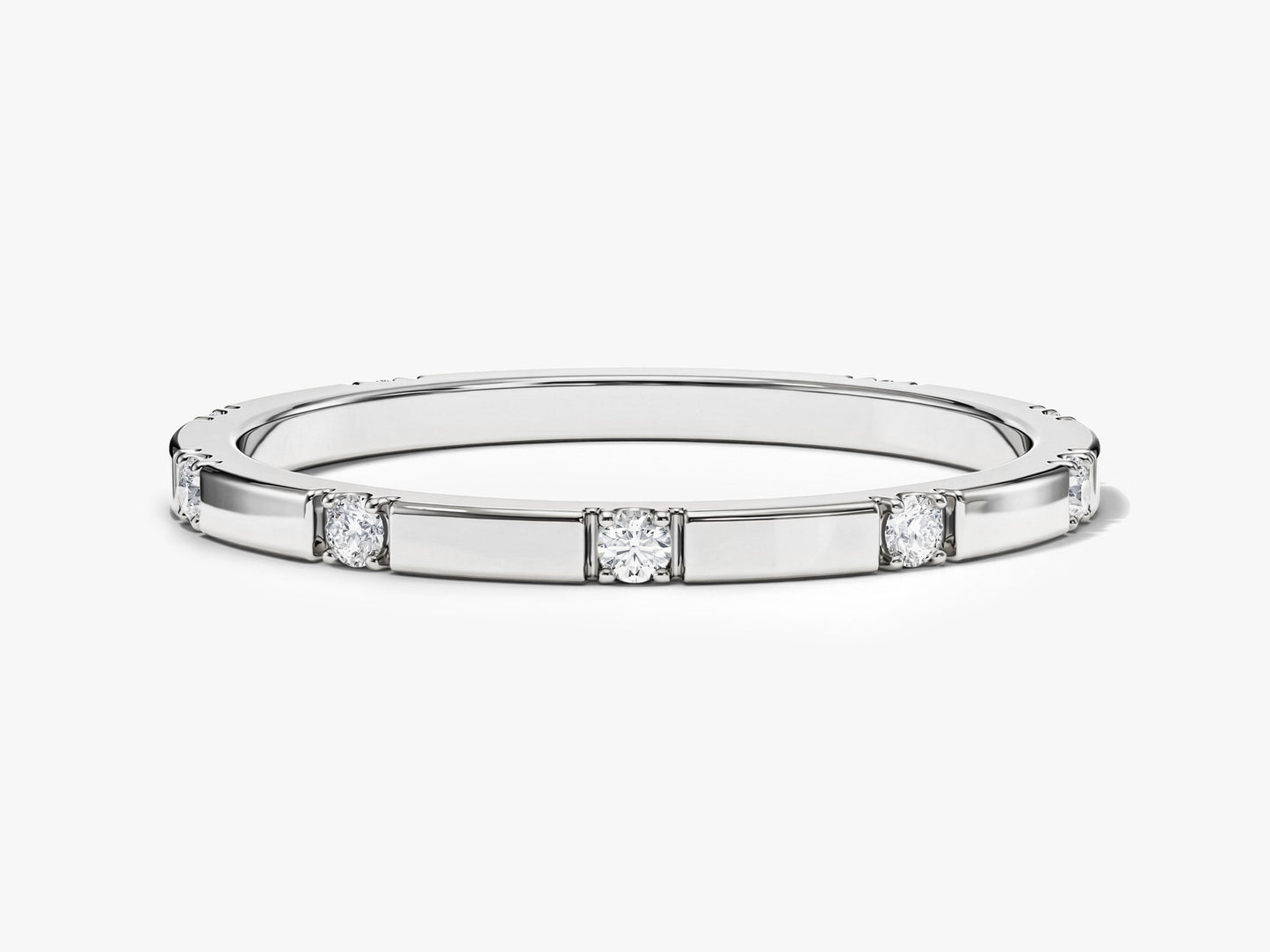 Pave Set Nine-Stone Ring