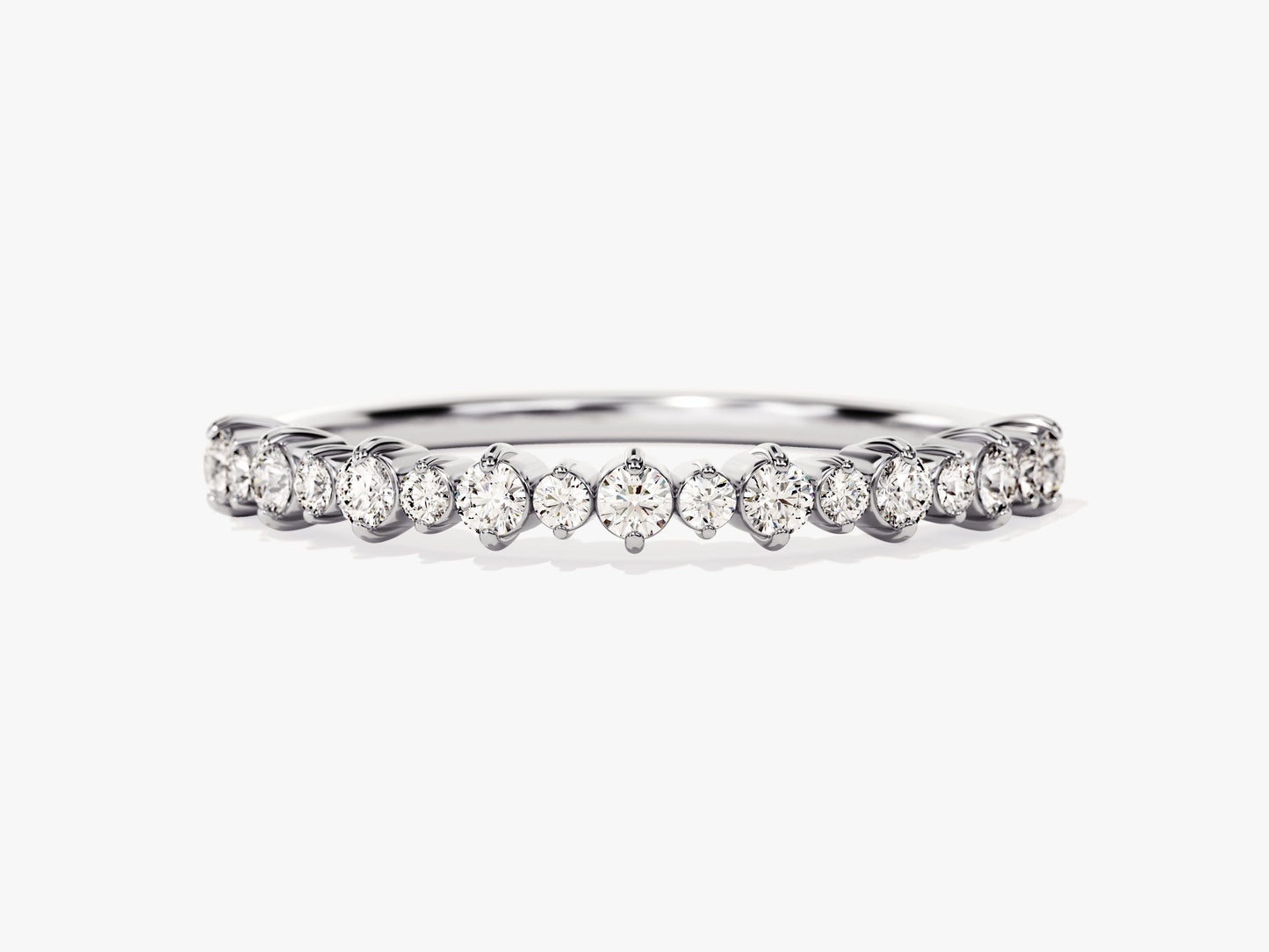 Prong-Set Wedding Band