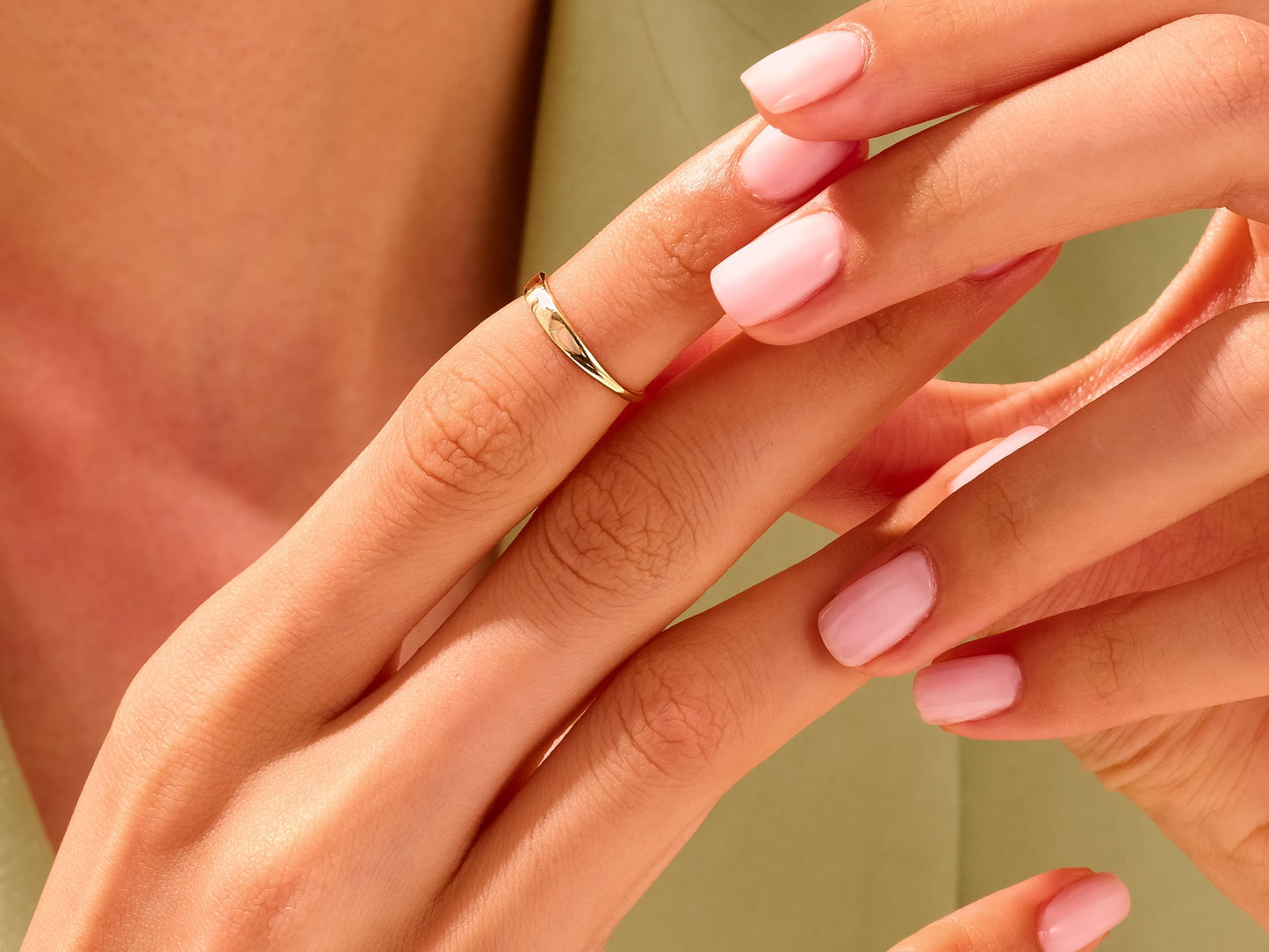 Thin Band Signet Ring