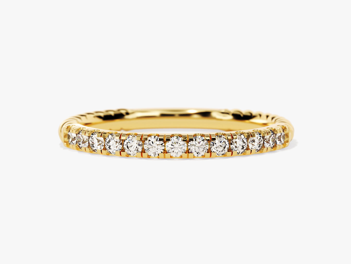 Twisted Pave Set Ring