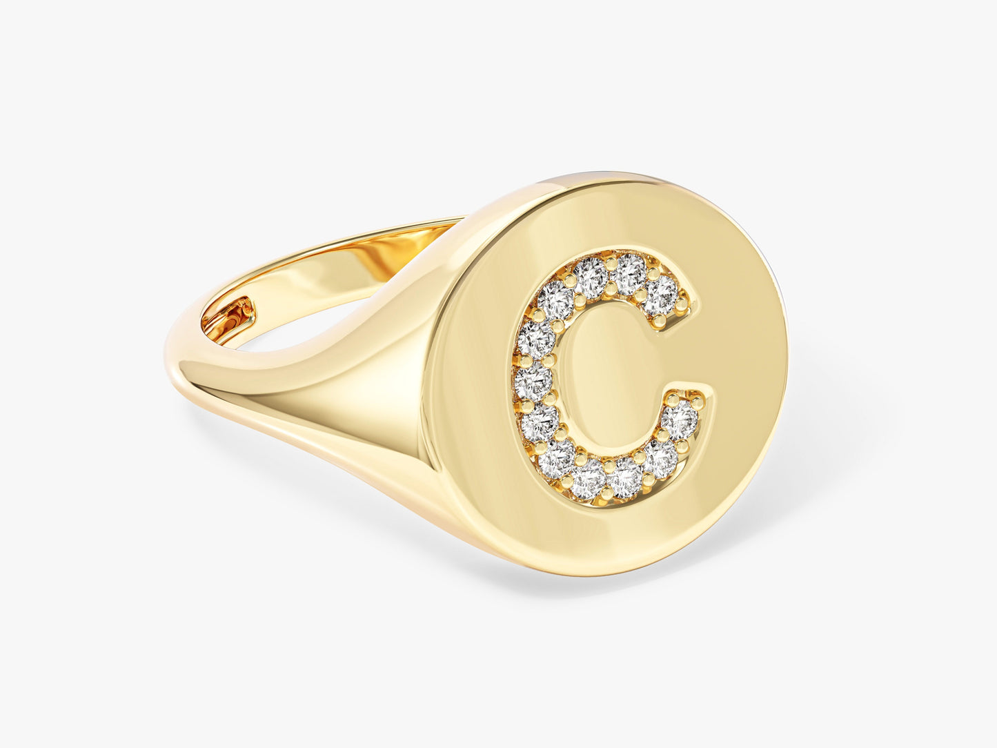Initial Signet Ring