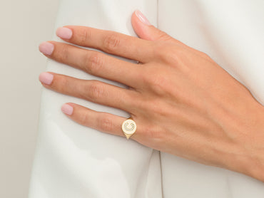 Initial Signet Ring