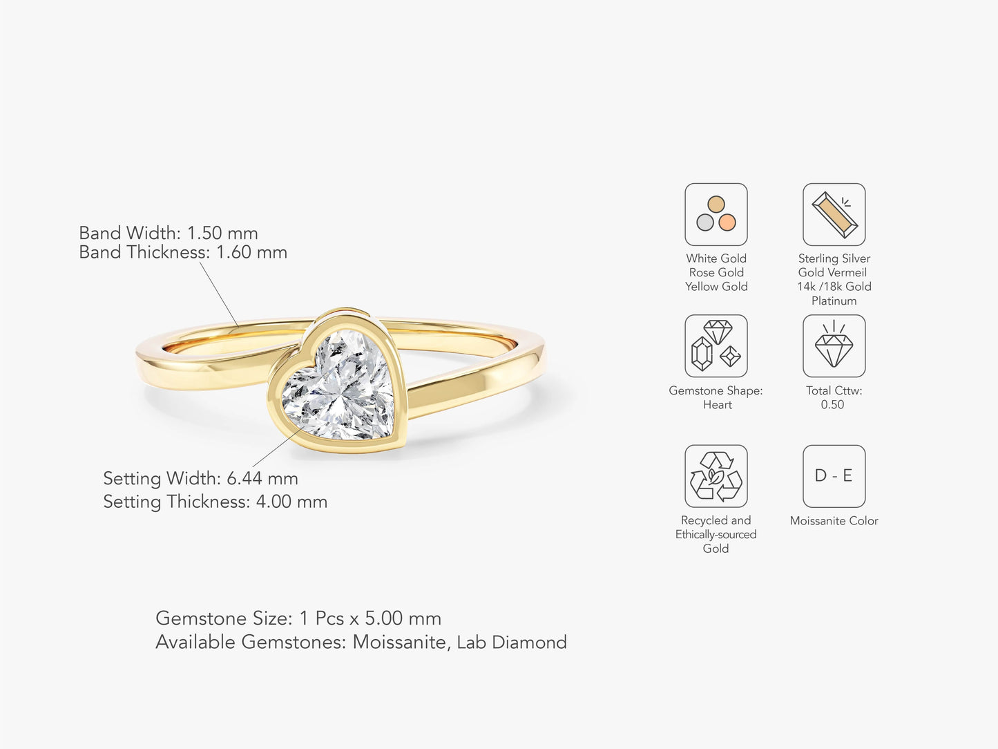 Bypass Heart Promise Ring